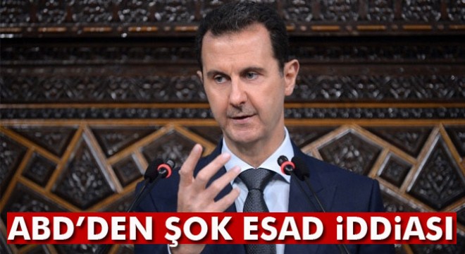 ABD'den şok Esad iddiası