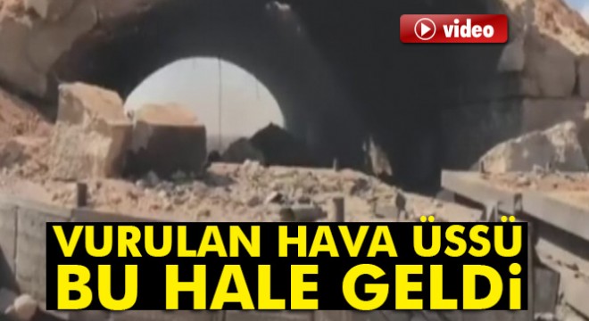 ABD'nin vurduğu üssün görüntüleri yayınlandı