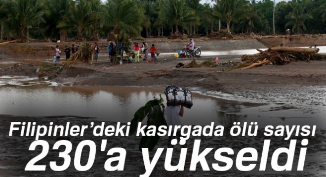 Filipinler'deki kasırgada ölü sayısı 230'a yükseldi