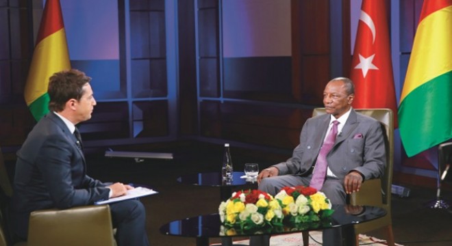 Gine Devlet Başkanı Conde: Erdoğan'ın liderliğinde birleşmeliyiz