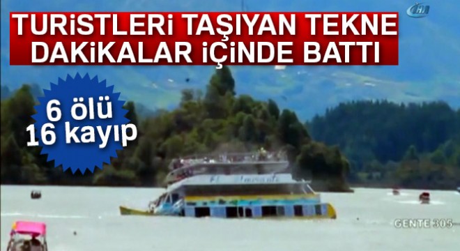 Kolombiya açıklarında tekne battı: 6 ölü