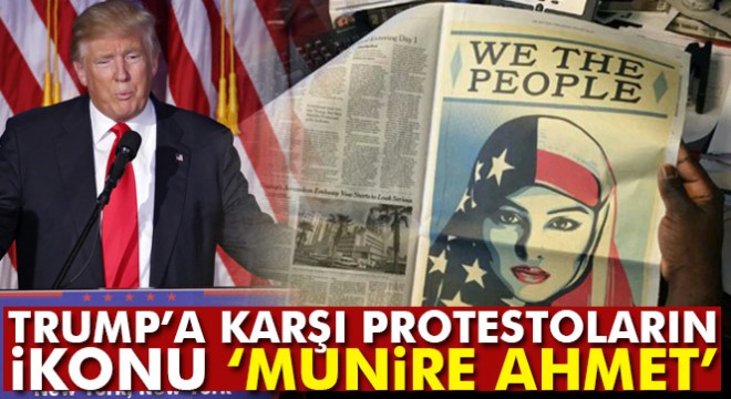 Munire Ahmet isimli Amerikalı kadın, Trump'a karşı protestolarda sosyal medya ikonu oldu