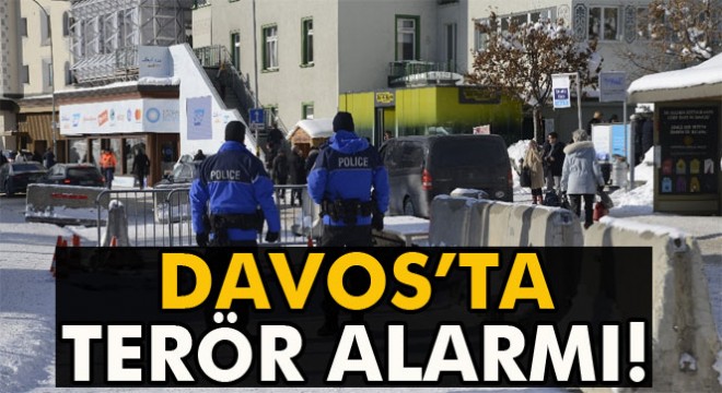 Son dakika haberi...Davos'ta terör alarmı