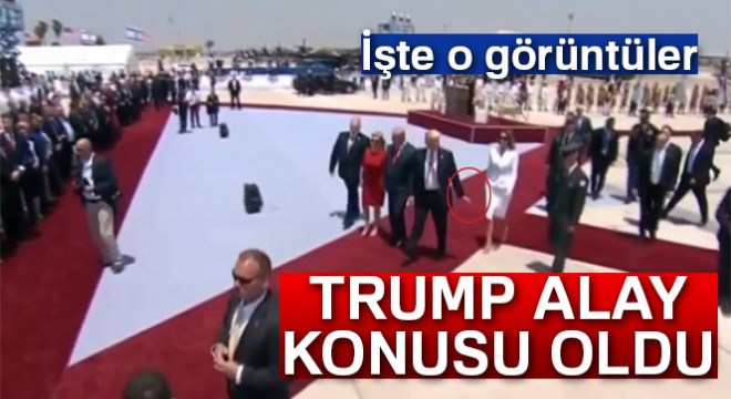 Trump alay konusu oldu: İşte o görüntüler